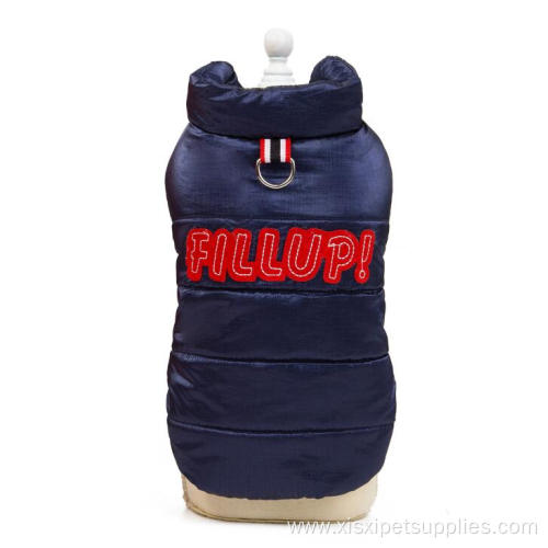 Eco-friendly luxury winter embroidered dog clothes